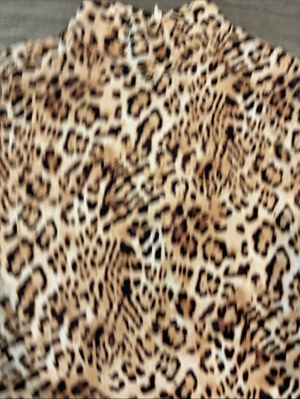 Chico’s Leopard Print Sleeveless Mock Neck Top in Tan, Cream, Black - Picture 4 of 8